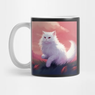 Snowy Whiskers and Cuddles: Falling in Love with White Cats Mug